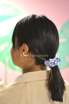 Scrunchie Azul Bebé