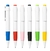 Bolígrafo plástico blanco con clip ancho - comprar online