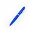 Bolígrafo metálico retráctil azul en internet
