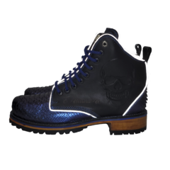 Bota Piton Azul Metalico