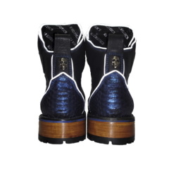 Bota Piton Azul Metalico - KJ EXOTICS