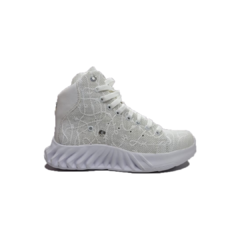 Tenis blancos en piel - KJ EXOTICS