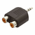 Adaptador Plug Conector 1 P2 Macho Para 2 Rca Femea Audio