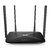 Roteador Wifi Gigabit Dual Band com antenas, na cor preta.