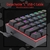 Imagem do Redragon Teclado para jogos K617 Fizz 60% RGB com fio,BLUETOOTH, WIRELESS, 61 teclas, teclado mecânico compacto com teclas pretas, interruptor vermelho linear