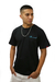 Camiseta LOGO Preta com azul - comprar online