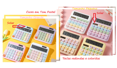 Calculadora Retrô Colorida Grande - comprar online