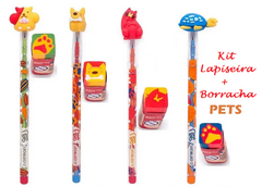 Lapiseira Troca Ponta + Borracha Pets