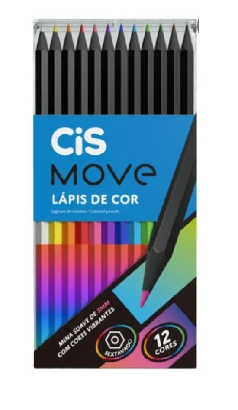 Lápis De Cor Cis Move 12 Cores