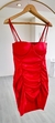 vestido Angela rojo saten en internet