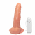 Pênis de Borracha Com Vibrador, Ventosa e Saco 17cm x 3,5cm Pele Theo