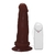 Pênis de Borracha Com Vibrador e Ventosa 16cm x 4cm Marrom Amon