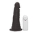 Pênis de Borracha Com Vibrador e Ventosa 14cm x 4cm Preto Dionísio