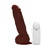 Pênis de Borracha Com Vibrador, Ventosa e Saco 19cm x 5,5cm Marrom Ares - comprar online