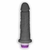 Pênis de Cyberskin Com Vibrador Em 18cm x 4,5cm Preto Teseu