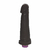 Pênis de Borracha Com Vibrador e Saco 20cm x 4,5cm Preto Héracles na internet