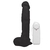 Pênis de Borracha Com Vibrador, Ventosa e Saco 21cm x 5cm Preto Heitor - comprar online