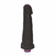 Pênis de Borracha Com Vibrador e Saco 20cm x 4,5cm Preto Héracles - comprar online