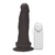 Pênis de Borracha Com Vibrador e Ventosa 16cm x 4cm Preto Amon - comprar online