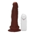 Pênis de Borracha Com Vibrador e Ventosa 16cm x 4cm Marrom Amon - comprar online