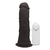 Pênis Com Vibrador e Ventosa 18cm x 4,7cm Preto Pietro