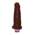 Pênis de Borracha Com Vibrador 14,5cm x 4cm Marrom Tritão