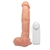 Pênis de Borracha Com Vibrador, Ventosa e Saco 21cm x 5cm Pele Heitor