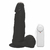 Pênis de Borracha Com Vibrador, Ventosa e Saco 20cm x 4,5cm Preto Apolo - comprar online