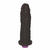 Pênis de Borracha Com Vibrador 23cm x 7cm Preto Hades