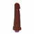 Pênis de Borracha Com Vibrador e Saco 20cm x 4,5cm Marrom Héracles - comprar online