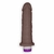 Pênis de Cyberskin Com Vibrador Em 18cm x 4,5cm Marrom Teseu