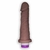 Pênis de Cyberskin Com Vibrador Em 18cm x 4,5cm Marrom Teseu na internet