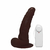 Pênis de Borracha Com Vibrador, Ventosa e Saco 17cm x 3,5cm Marrom Theo - comprar online