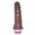 Pênis de Borracha Com Vibrador e Veias 14cm x 4cm Marrom Ícaro na internet