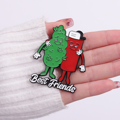 Pins Broche Alfinete Best Friends - MEU ISQUEIRO - Head Shop 