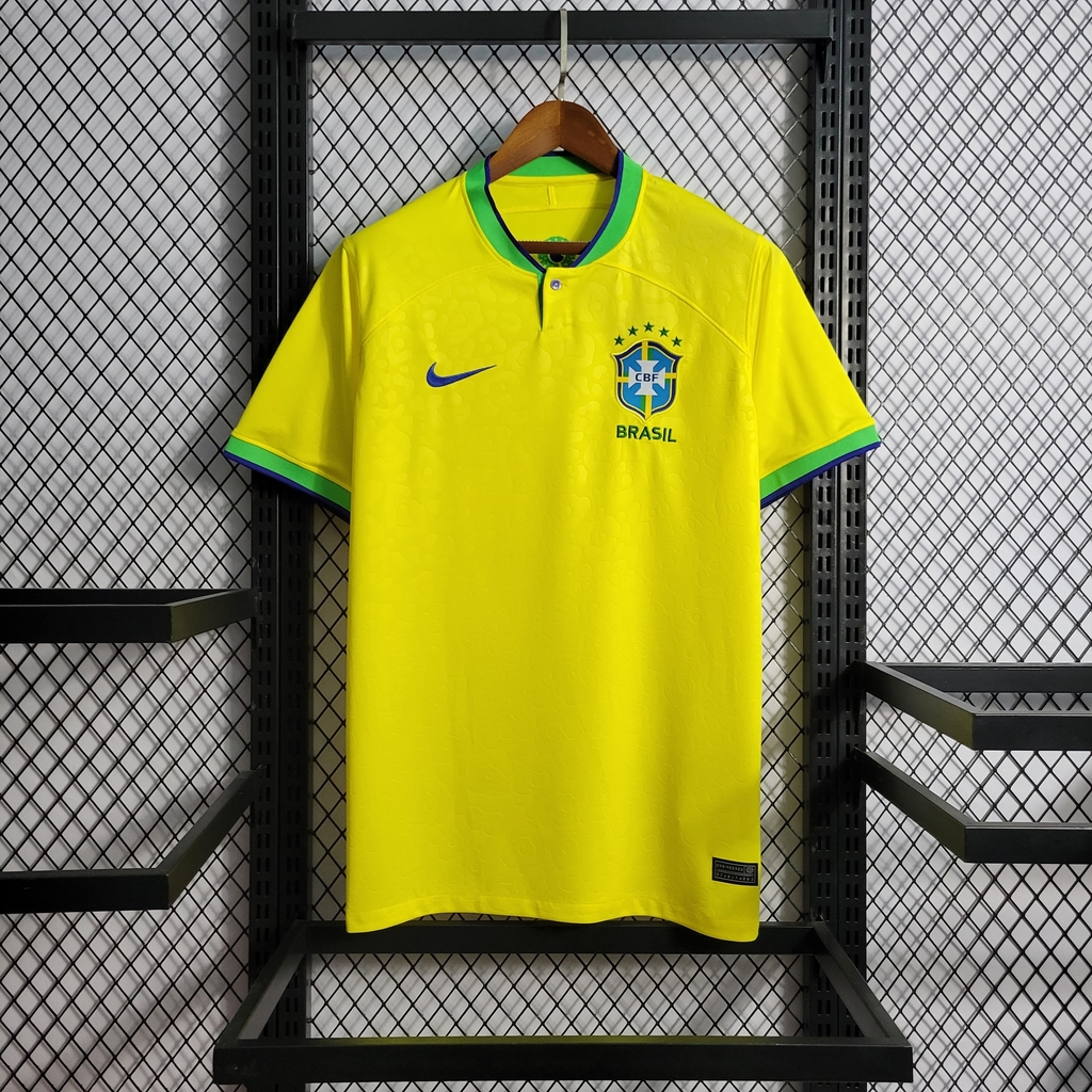 Camisa do Brasil CBF Casual Retrô - Masculina em Promoção na