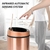 LIXEIRA AUTOMATICA ROSE GOLD GRANDE 12 LITROS SENSOR INTELIGENTE COZINHA BANHEIRO - comprar online