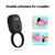 ANILLO VIBRADOR PARA EL PENE - POSEIDÓN - ANILLO RETARDANTE - ANILLO REUTILIZABLE - RECARGABLE USB - COLOR NEGRO