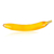 DILDO DE VIDRIO - BANANA - IDEAL PARA INICIAR EN SEXO ANAL - REALISTA - AMARILLO - 18 CM