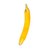 DILDO DE VIDRIO - BANANA - IDEAL PARA INICIAR EN SEXO ANAL - REALISTA - AMARILLO - 18 CM