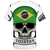 KYKU Brasil Camiseta Masculina Chama Verde T-shirt Hip Hop Tee Impressão Preta Camiseta 3d Gótico Punk Rock Roupa Masculina Verão Streetwear - loja online