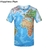 KYKU marca 3D camiseta masculina mapa do mundo camiseta engraçada camisetas masculinas 2017 verão manga curta anime tops camiseta moda roupas masculinas