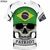 KYKU Brasil Camiseta Masculina Chama Verde T-shirt Hip Hop Tee Impressão Preta Camiseta 3d Gótico Punk Rock Roupa Masculina Verão Streetwear na internet