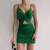 Vestido feminino oco e sexy sem mangas decote em v moda bodycon vestidos com alças sem costas e sem costas mini vestido de festa do clube de verão 2022 - loja online