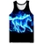 KYKU Muscle Tank Top Masculino Músculos Abdominais Ftness Vestuário Ocean Singlet Camisa Sem Manga Tops Anime Verão Alta Qualidade - HYPERLOJAO