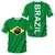 T-shirt masculina com estampa de bandeira do brasil verão praia moda streetwear tops grandes com gola redonda mangas curtas camisetas de futebol - comprar online