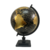 Globo Terrestre Decorativo Preto e Dourado 16cm Escritório