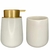 Kit lavabo Pump - Off white e Dourado