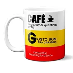 Caneca de Cerâmica - Café Paracetomar