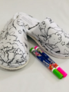 Chinelo para Colorir Infantil